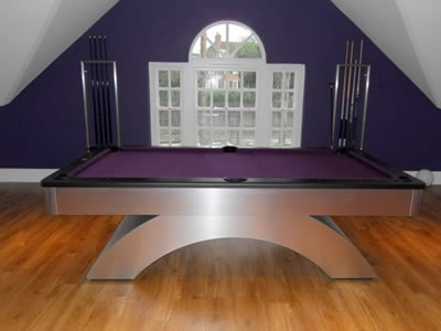 8ft Olhausen Waterfall Contemporary American Pool Table